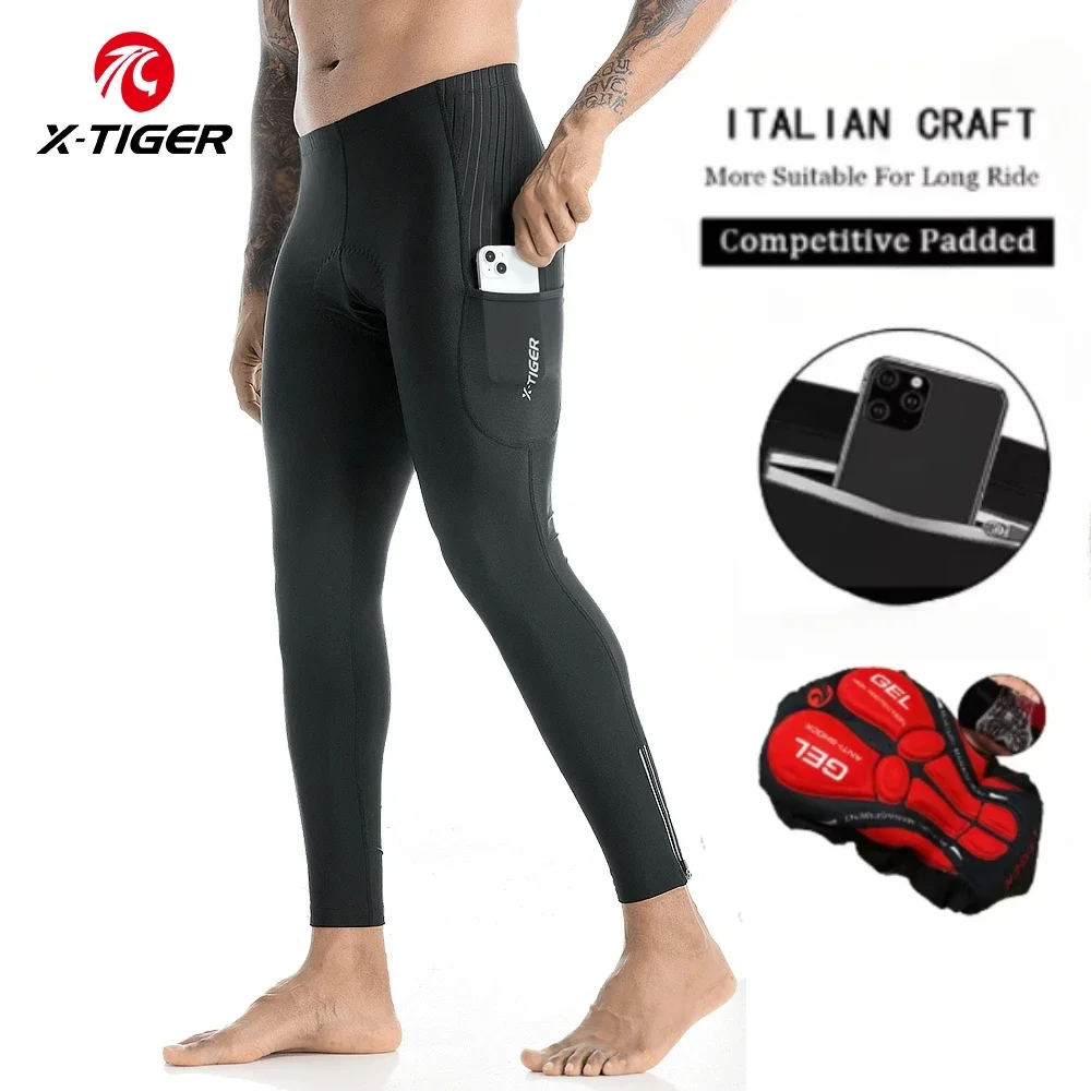 Cycling Commuting - X-TIGER Erkekler Bisiklet Pantolon 5D Jel