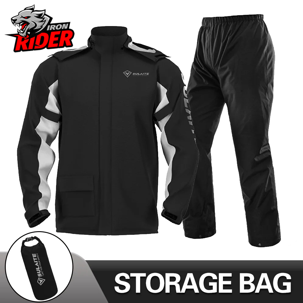 Cycling Rain Jacket Commute - Motosiklet Yağmurluk Yansıtıcı 100% Su Geçirmez