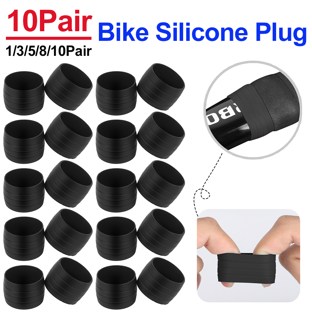 Bell Handlebar Ring - 1-10 çift silikon anti-atlama bisiklet gidon