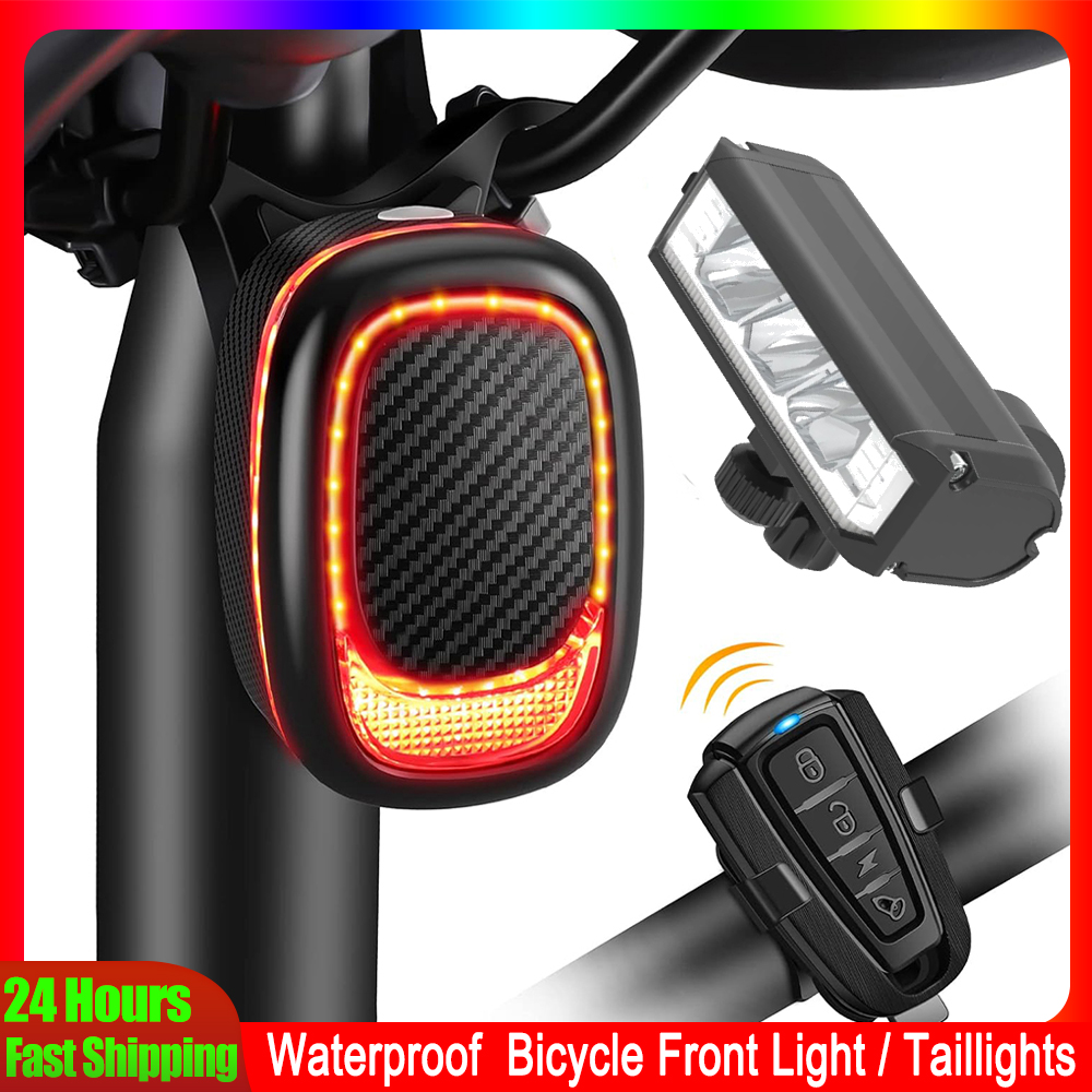 Bike Light Front Rear - Elecpow A6Pro Bisiklet Arka Lambası Alarmı