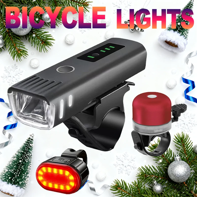 Bike Light Front Rear - Noel Bisiklet Işık Seti USB Şarj