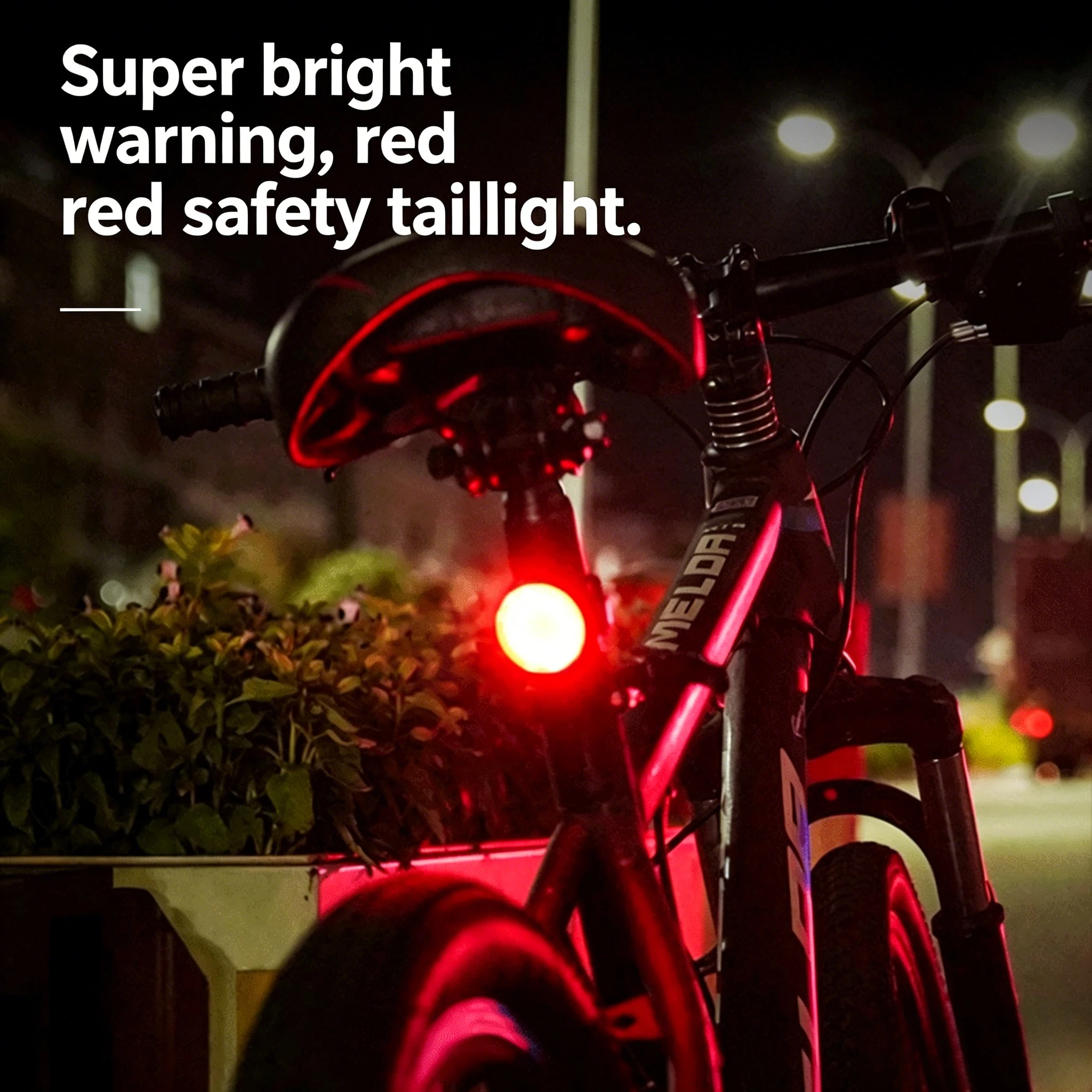 Bike Light Front Rear - USB Şarj Edilebilir Su Geçirmez LED